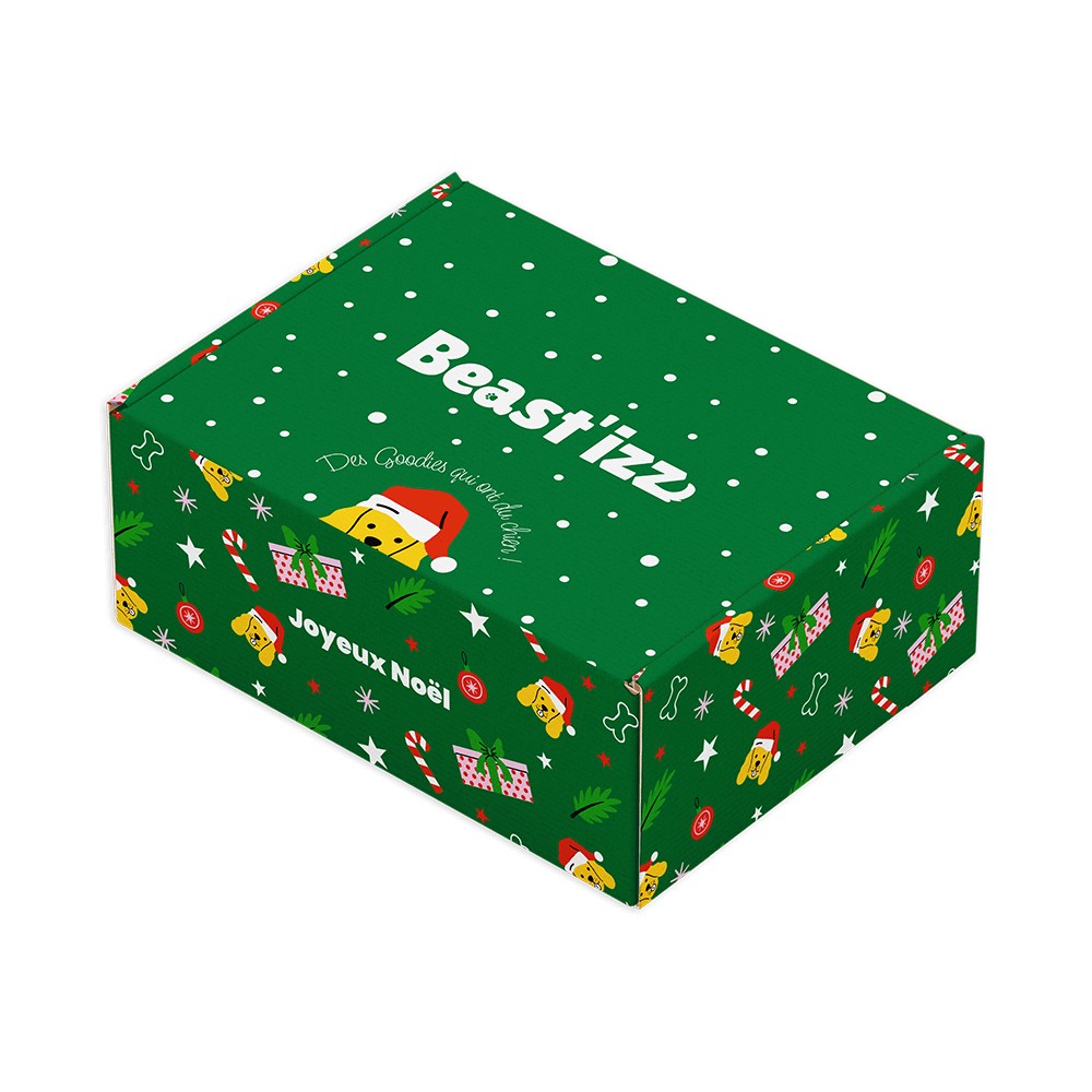 boite personnalisable cadeau animaux sur mesure Noël opération marketing