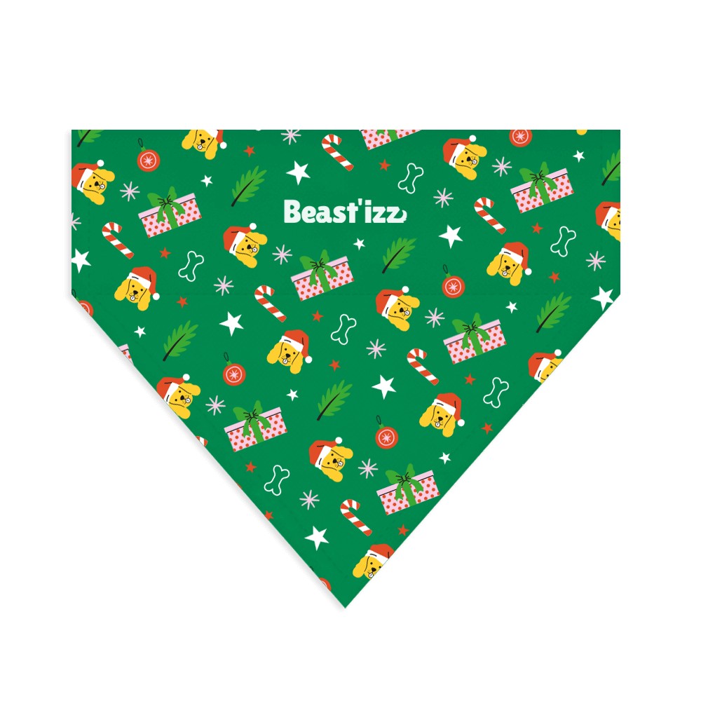 Personnalisation bandana chien pour Noël