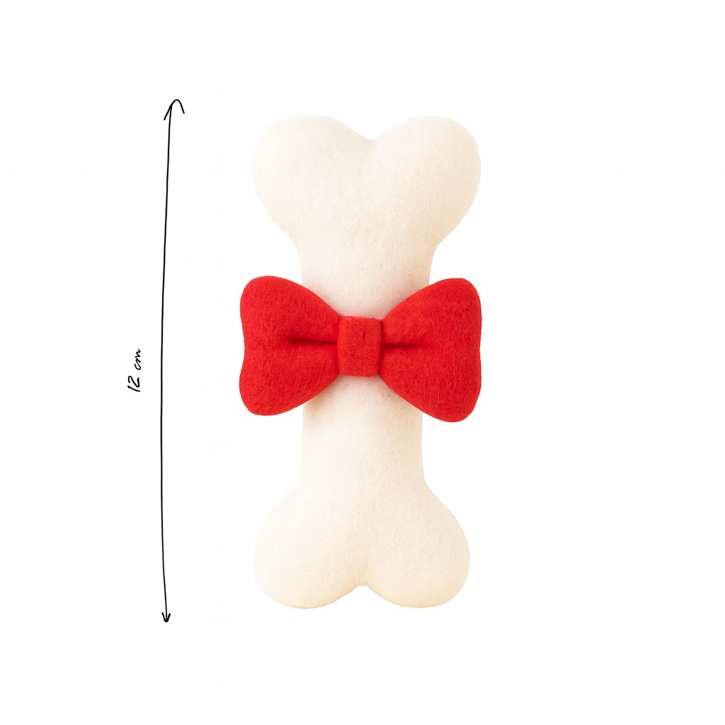 peluche en forme d'os pour chien creation sur mesure